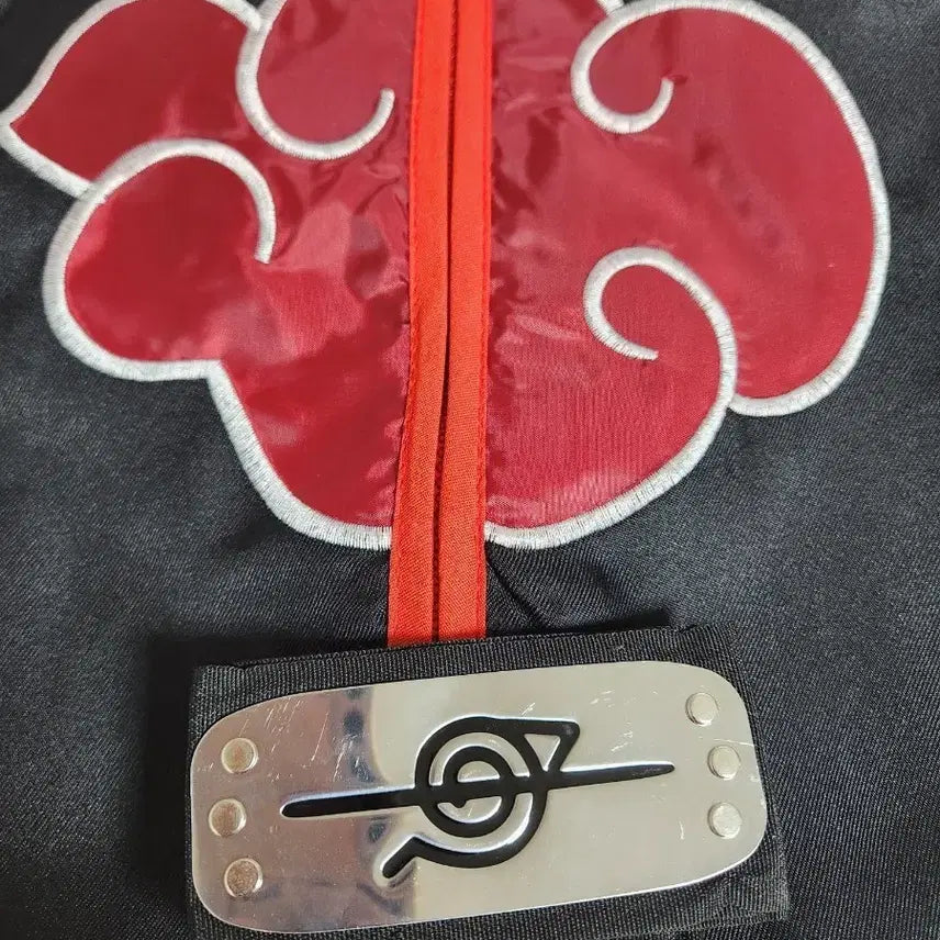 [BUNJANG] Naruto Akatsuki Cosplay Costume with Headband / 나루토 아카츠키 코스프레 의상 머리띠 포함