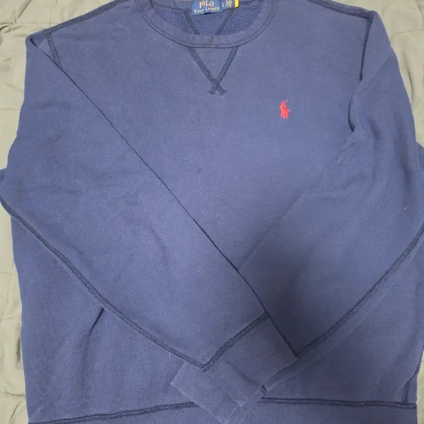 [BUNJANG] Polo Ralph Lauren Navy Sweatshirt L / 폴로 랄프로렌 네이비 맨투맨 L(QR)