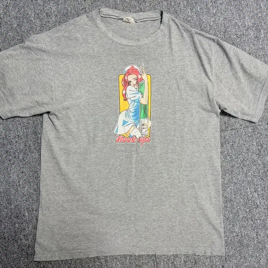 [BUNJANG] Hook-Ups USA T-Shirt / [L]hook-ups made in USA t-shirts