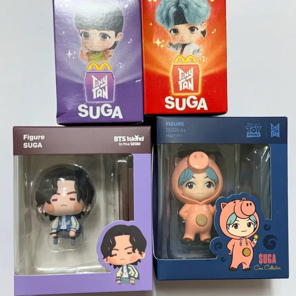 [BUNJANG] TinyTAN Suga Figure Bundle Set / 타이니탄 슈가 피규어 4종 세트 일괄 양도