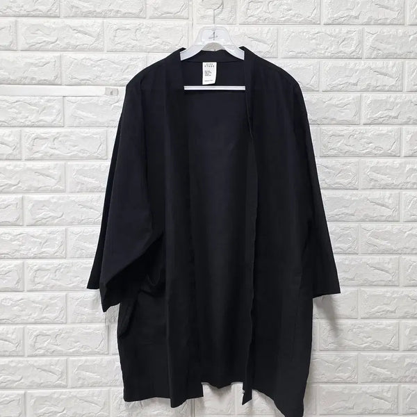 [BUNJANG] Ethos Black Linen Jacket E654 / Free 에토스 ETHOS 블랙 린넨 자켓 E654