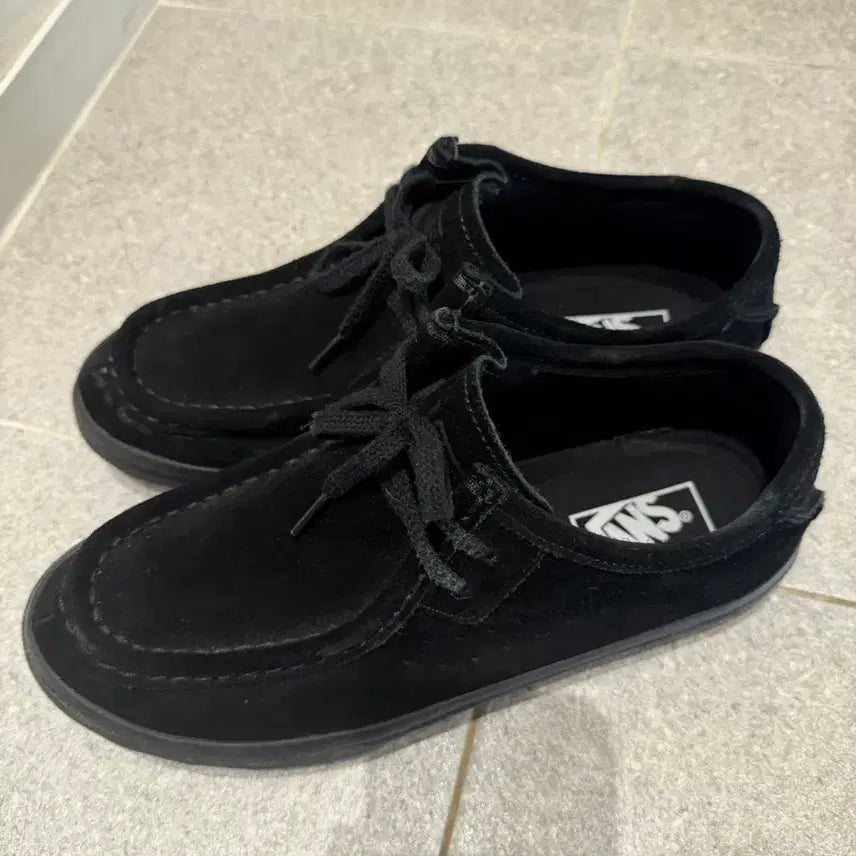 [BUNJANG] Vans Wallabee Carver Low Moccasin Shoes Black / [270] 반스 모카신 왈라비 카버 로우 블랙