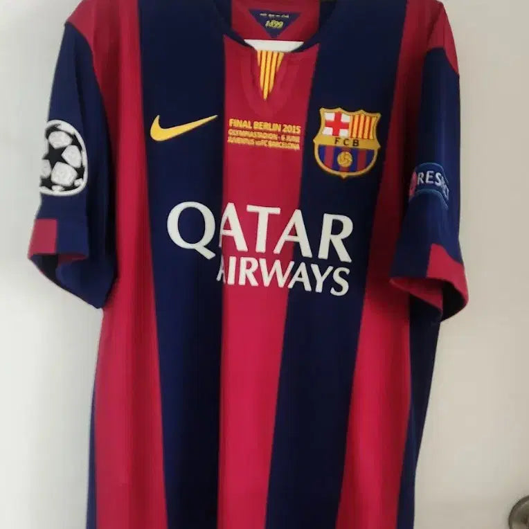 [BUNJANG] FC Barcelona Lionel Messi 2015 Champions League Final Berlin Jersey / 14-15 바르셀로나 메시 파이널 베를린 2015