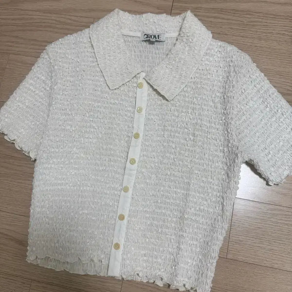 [BUNJANG] Grovestore Short Sleeve Blouse / 그로브스토어 반팔 블라우스