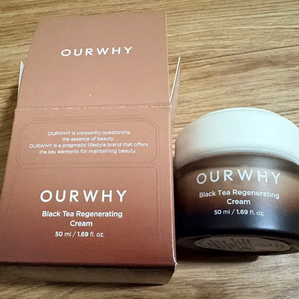 [BUNJANG] OurY Black Tea Regenerating Cream 50ml / 아우어와이 블랙티 리제너레이팅크림