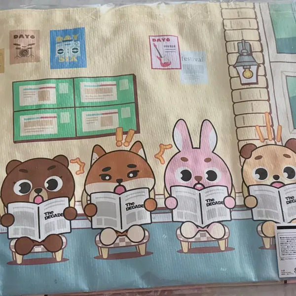 [BUNJANG] Day6 Decade Denimals Japan MD Tarpaulin Bag / (미개봉) 데이식스 데케이드 데니멀즈 일본 MD 쇼핑백 타포린백