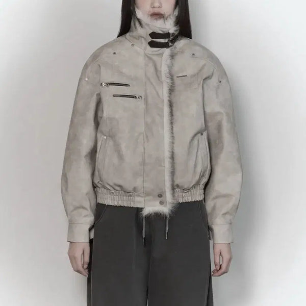 [BUNJANG] Etoesohme Shearling Fur Jumper Beige / (새상품)에트오소메 무스탕 퍼 점퍼 베이지