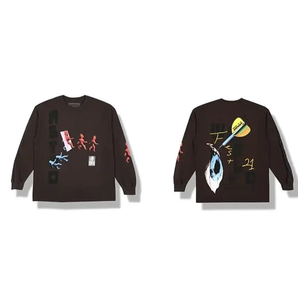 [BUNJANG] Travis Scott OTHERSIDE Long Sleeve T-Shirt / 트레비스 스캇 롱슬리브 머천 STROFEST OTHERSIDE LONG SLEEVE