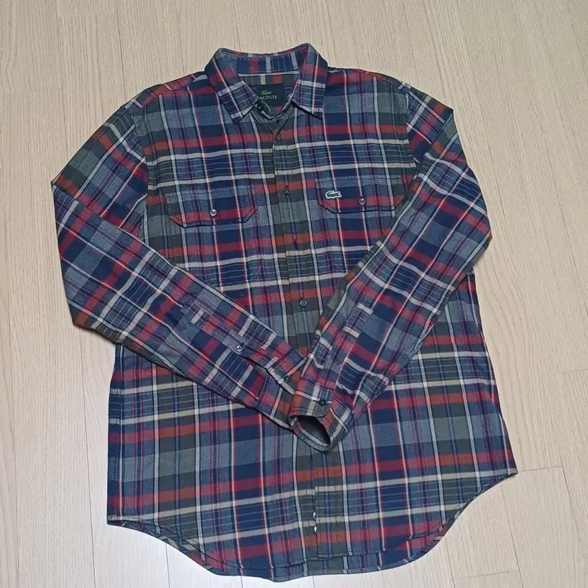 [BUNJANG] Lacoste Checkered Shirt Size 40 / 라코스테 체크 셔츠 40사이즈