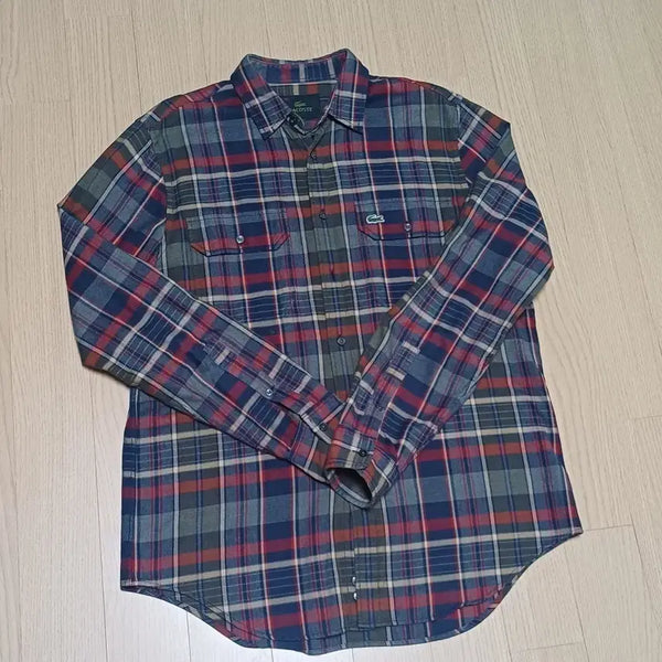 [BUNJANG] Lacoste Checkered Shirt Size 40 / 라코스테 체크 셔츠 40사이즈