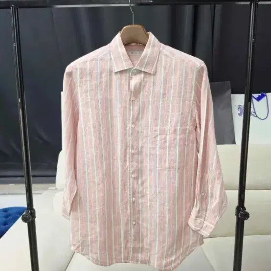 [BUNJANG] Loro Piana Vintage 100% Linen Multi Stripe Shirt / Loro Piana 로로피아나 100% 마 Made in Italy (50)