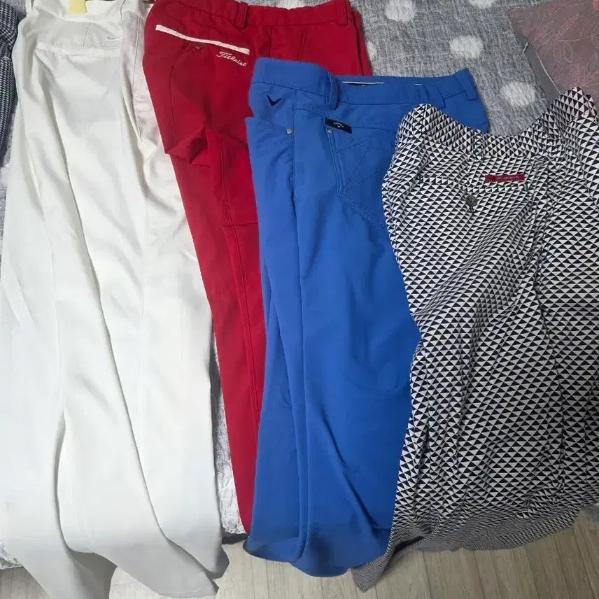 [BUNJANG] Golf Pants Bundle (4 pcs) / 골프바지 하계용 4벌