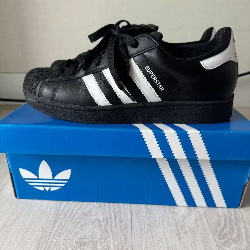 [BUNJANG] Adidas Superstar 2 Core Black Cloud White / [275] 아디다스 슈퍼스타 2 코어 블랙 클라우드 화이트