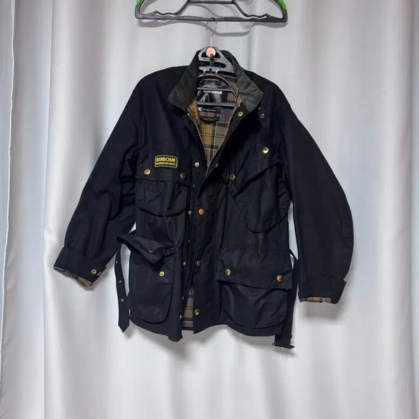 [BUNJANG] Barbour International Wax Jacket Black / 바버 인터내셔널 왁스 자켓 블랙
