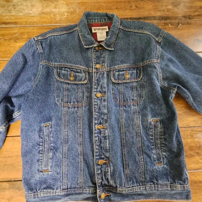 [BUNJANG] Wrangler 101J Style Quilted Denim Jacket / 랭글러 101j 스타일 퀼팅 데님 자켓