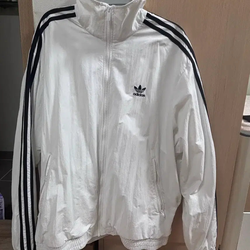 [BUNJANG] Adidas Woven Firebird Track Top White / 아디다스 우븐 파이어버드 트랙탑 화이트