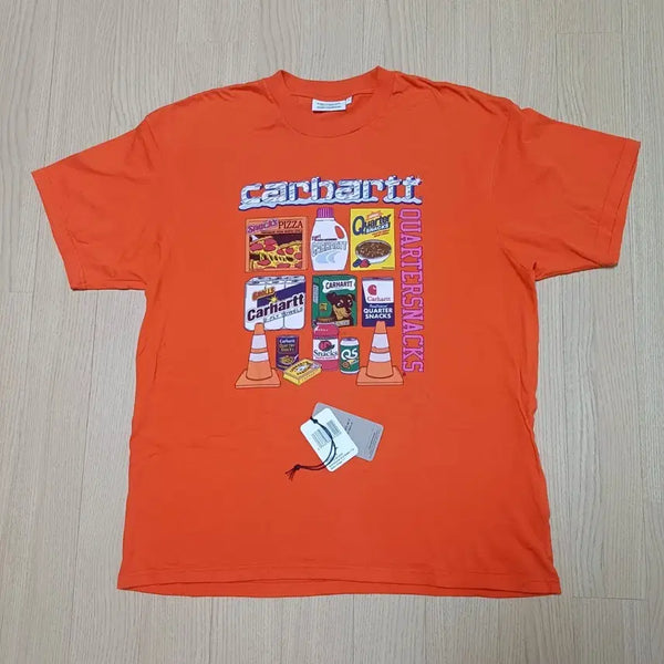 [BUNJANG] Carhartt WIP x Quartersnacks Collaboration Graphic T-Shirt L / 칼하트윕 쿼터스낵스 콜라보 반팔 그래픽 티셔츠 L