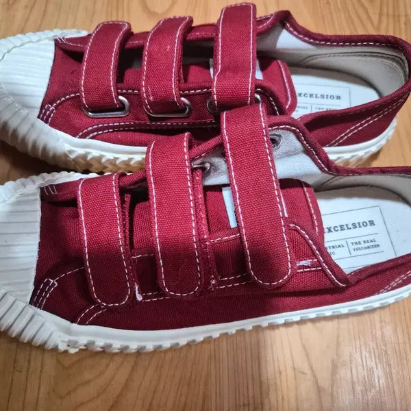[BUNJANG] Excelsior Velcro Sneakers Burgundy 230 / 엑셀시오르 벨크로 스니커즈 버건디 230 새상품