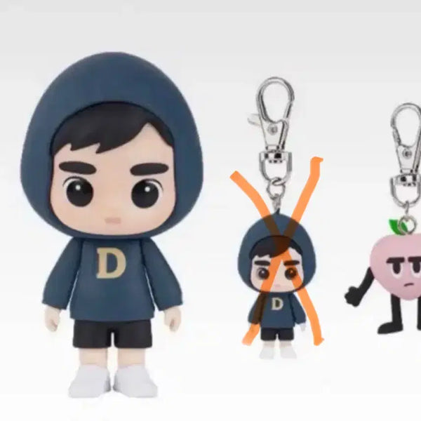 [BUNJANG] Doh Kyungsoo Figure & Charlie Keychain Set / 도경수 피규어