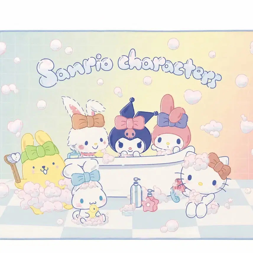 [BUNJANG] Vintage Sanrio Characters Bath Towel Beach Towel / 빈티지 산리오 캐릭터즈 목욕 타월 비치타올