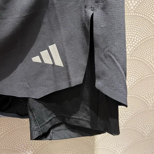 [BUNJANG] Adidas 2-in-1 Running Shorts Black Size M / 아디다스 ADIDAS 2IN1 러닝 쇼츠 블랙 M 사이즈