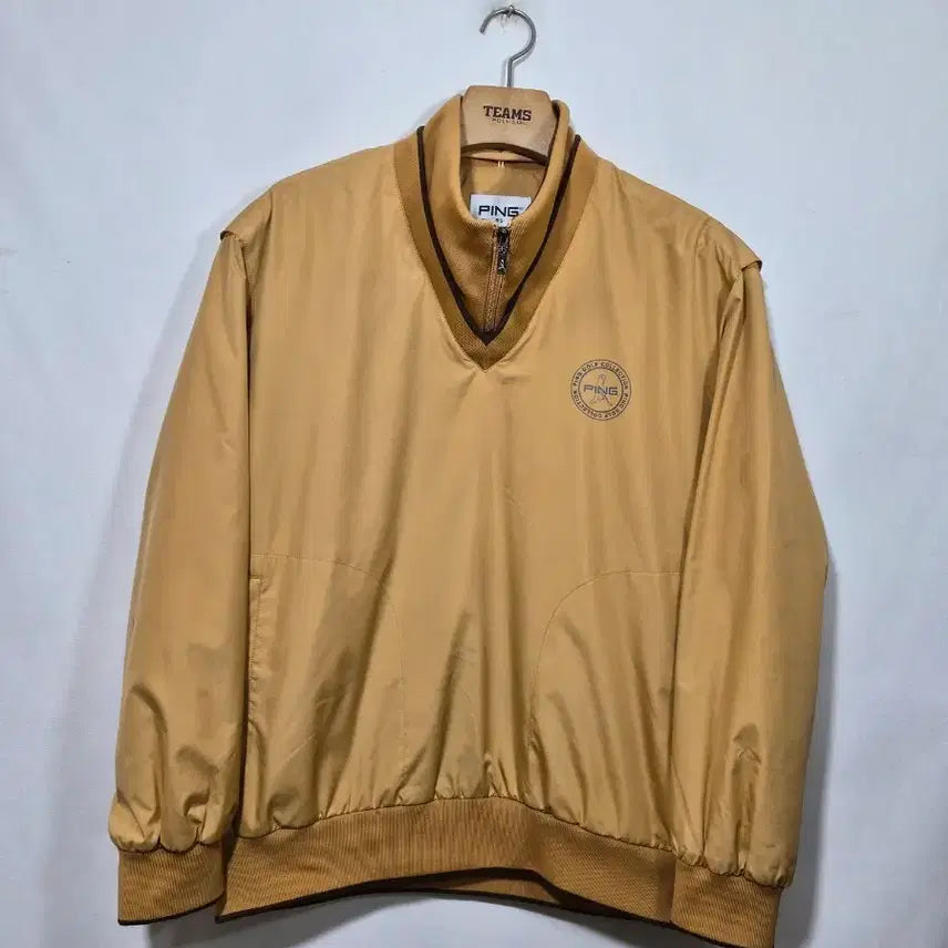 [BUNJANG] PING Golfwear Yellow Ino-tak Windbreaker Jacket 95 / 핑 골프웨어 옐로우 이노탁 바람막이 자켓 95 정품