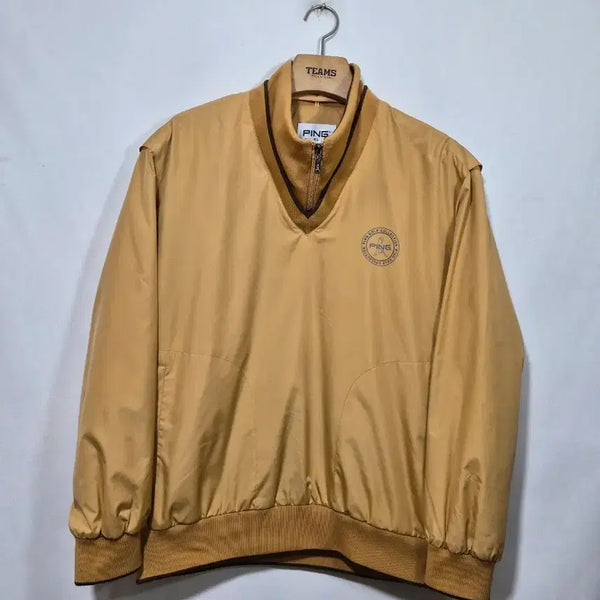 [BUNJANG] PING Golfwear Yellow Ino-tak Windbreaker Jacket 95 / 핑 골프웨어 옐로우 이노탁 바람막이 자켓 95 정품