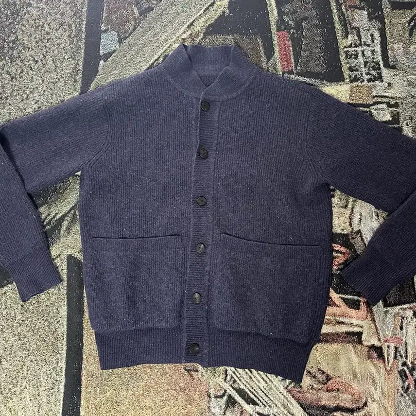 [BUNJANG] Document Cardigan Navy / 도큐먼트 가디건