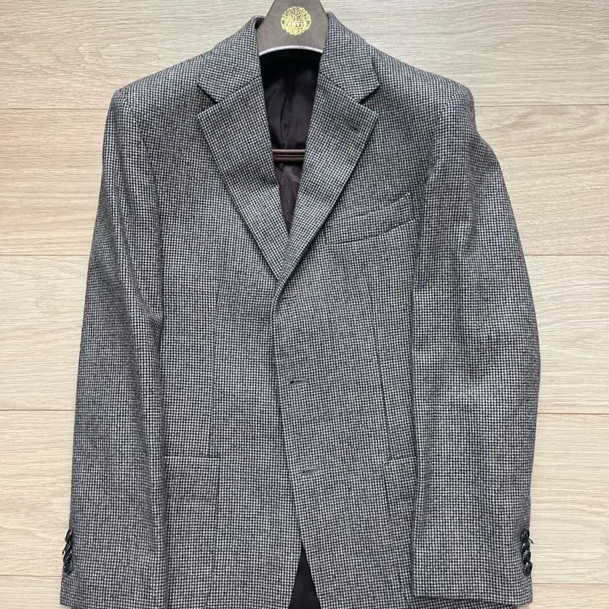 [BUNJANG] Sortie Houndstooth Wool Jacket M (100) / 솔티 Sortie 하운드투스 브라운 울 자켓 M (100) 사이즈