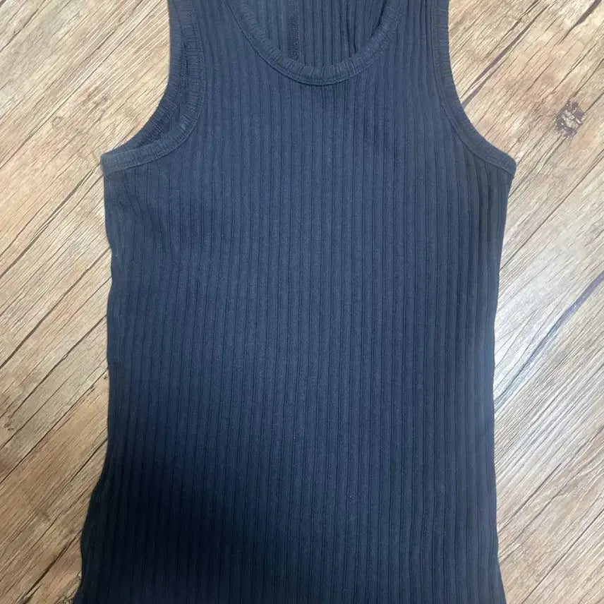 [BUNJANG] Recto Jacquard Sleeveless Top / 렉토 자카드 나시 L