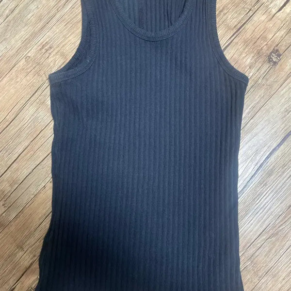 [BUNJANG] Recto Jacquard Sleeveless Top / 렉토 자카드 나시 L
