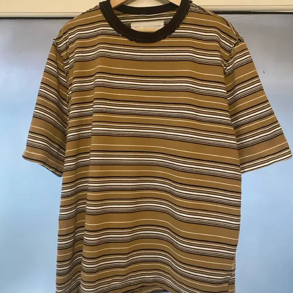 [BUNJANG] Camiel Fortgens Big T Brown Stripe M / 카미엘포트젠스 빅티 브라운스트라이프 M