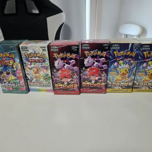 [BUNJANG] Pokemon Card Box Bundle - Rocket, OverFocus, Battle Partner, Terastal / 포켓몬카드박스 로켓단,초전,배틀파트너,테라스탈