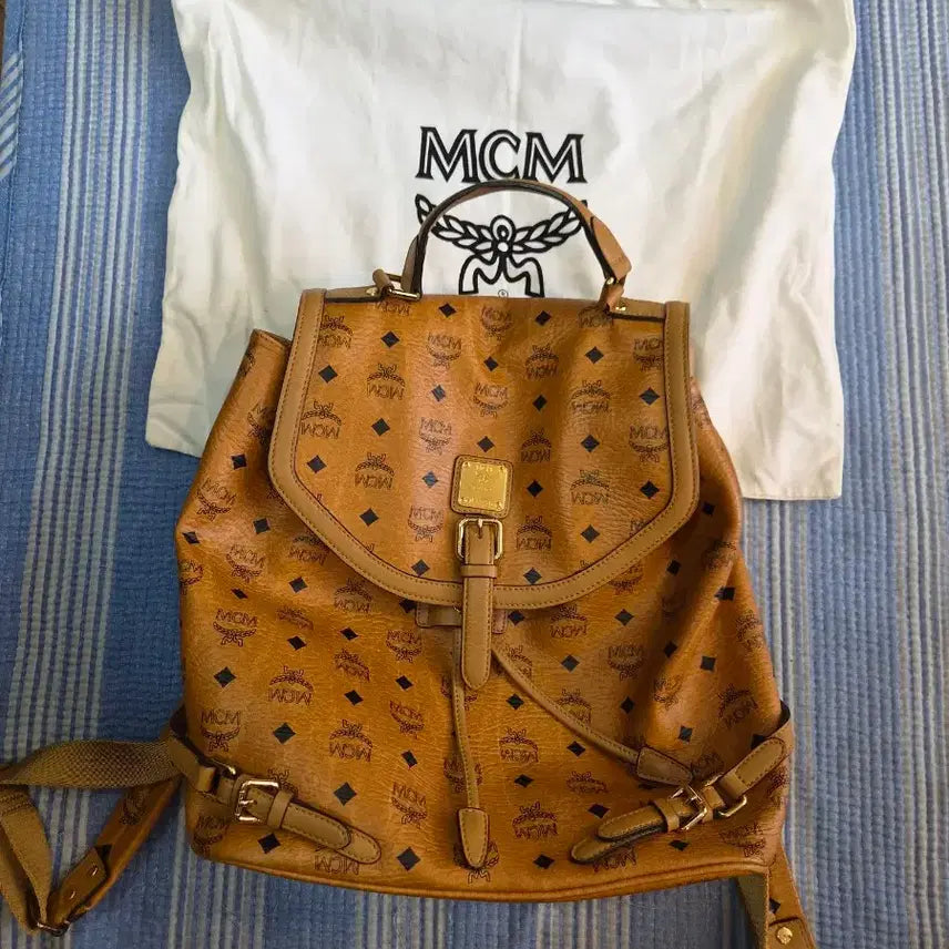 [BUNJANG] MCM Leather Backpack Bag / MCM백팩가방