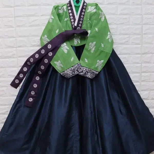 [BUNJANG] Women's Traditional Hanbok Skirt (Navy, Size 55S) / 452 여성한복 전통한복 55S 키150/창고갤러리