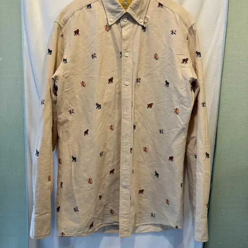 [BUNJANG] Bastong Monkey Year Embroidered Shirt (Size L) / 사이즈L) Bastong 바스통 원숭이띠 자수 셔츠