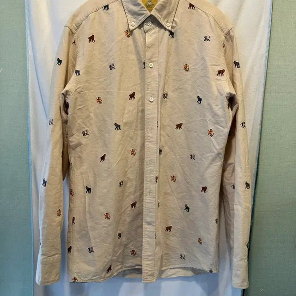 [BUNJANG] Bastong Monkey Year Embroidered Shirt (Size L) / 사이즈L) Bastong 바스통 원숭이띠 자수 셔츠