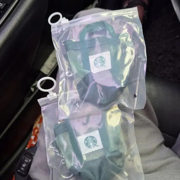 [BUNJANG] Starbucks Mesh Mini Bag Keyring Set / 스타벅스 매쉬 미니백 키링 2개 같이 판매합니다
