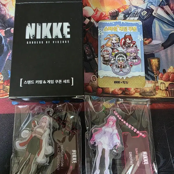 [BUNJANG] NİKE DuJjim Collaboration Dorothy, Black Lilith Acrylic Keychain Set / 니케 두찜 콜라보 도로시, 흑련 키링 세트