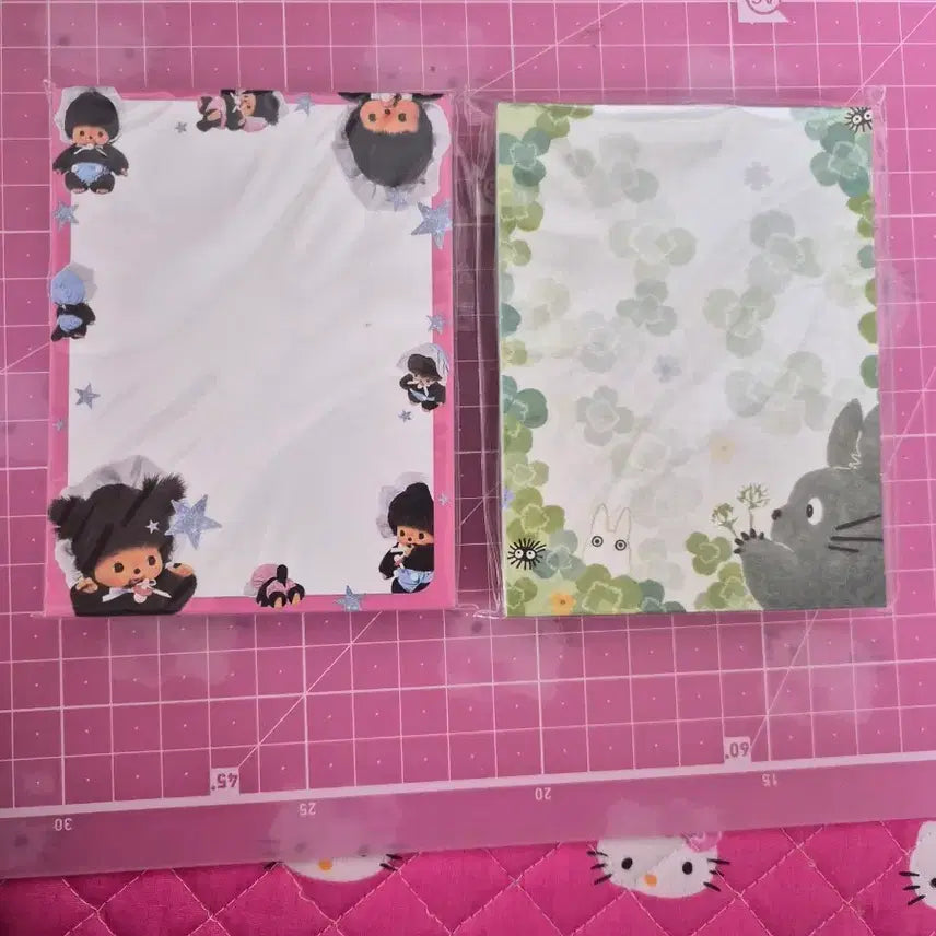 [BUNJANG] Monchhichi Totoro Sticky Memo Pad / 몬치치 토토로 떡메모지