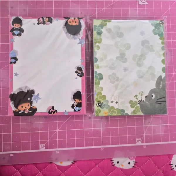 [BUNJANG] Monchhichi Totoro Sticky Memo Pad / 몬치치 토토로 떡메모지