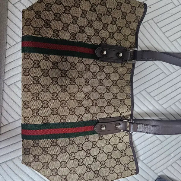 [BUNJANG] Patterned Tote Bag Shoulder Bag / 토트백 숄더백