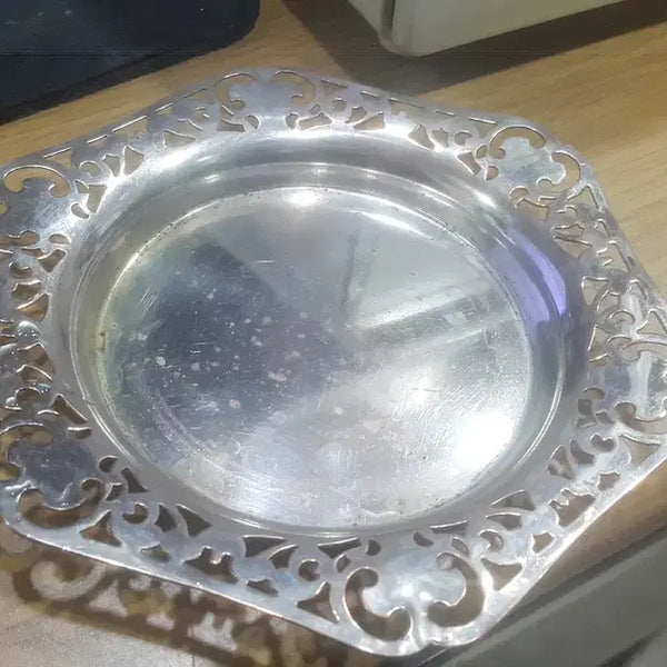 [BUNJANG] W.M Rogers Silver-Plated Small Tray 1900s / 1900 캐나다 W.M Rogers 은도금 소형 쟁반