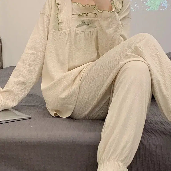 [BUNJANG] Ivory Pajama Set / 파자마 세트 아이보리