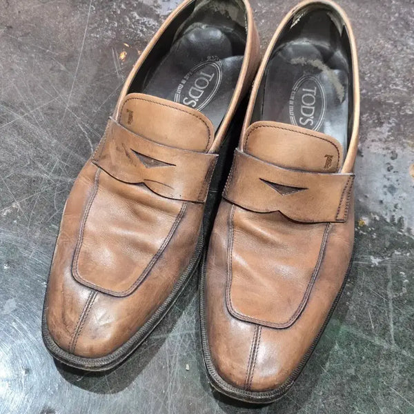 [BUNJANG] Tod's Men's Loafers Brown Size 9.5 / 토즈 남성 로퍼 브라운 9.5사이즈
