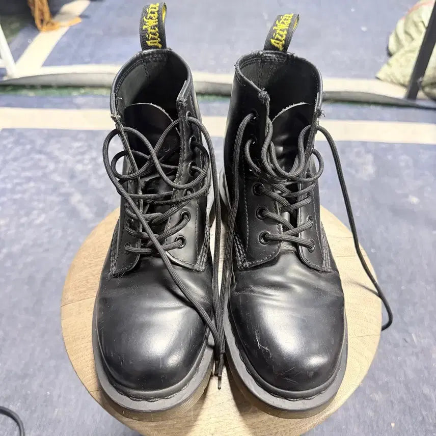 [BUNJANG] Dr. Martens 101 Mono 6-Eye All Black Boots (UK 4) / [정품] 닥터마틴 101 모노(Mono) 6홀 올블랙 부츠 (UK4 / 230~235mm)