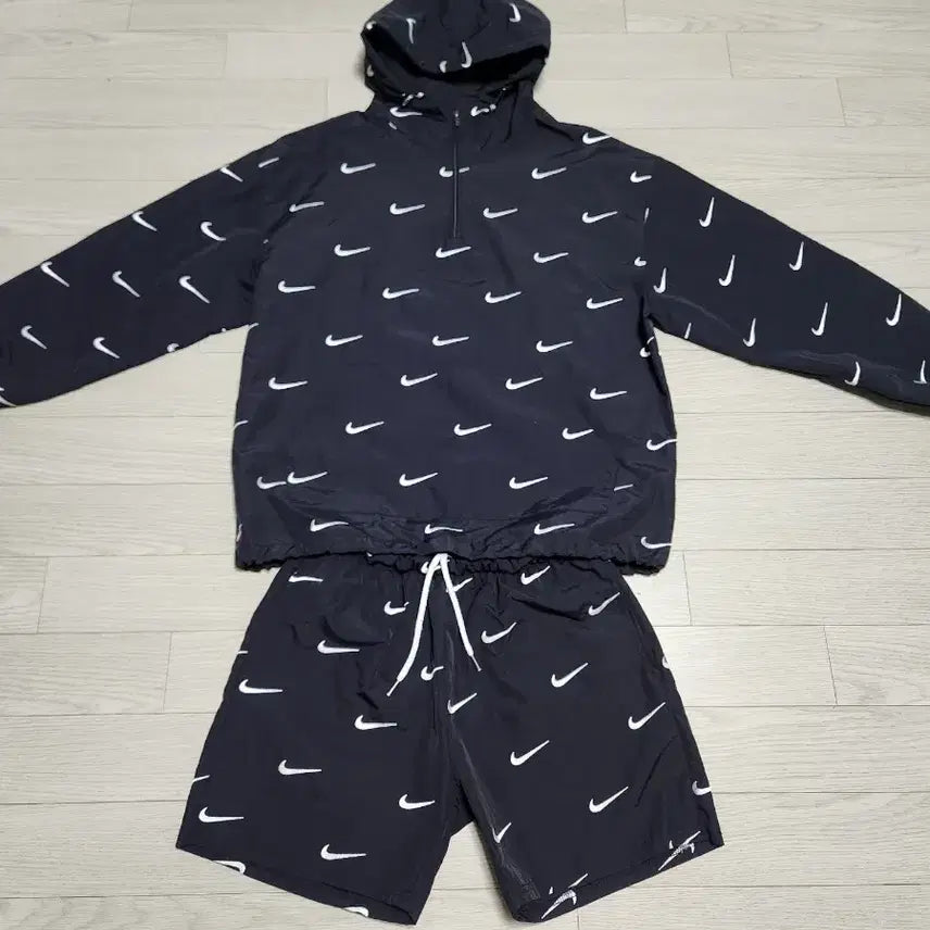 [BUNJANG] Nike Lab Embroidered Swoosh Logo Tracksuit Set / (100)나이키랩 자수 스우시 로고 셋업