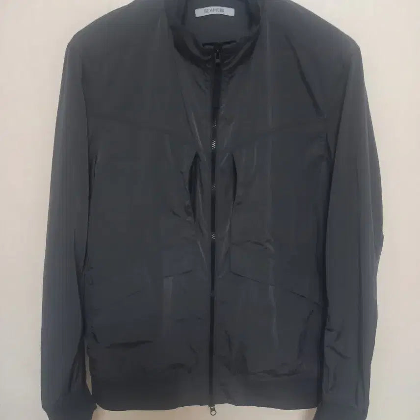 [BUNJANG] BEAMS Windbreaker Jacket Black Nylon Size 105 (Unused) / 빔즈 바람막이자켓 105 [미사용]