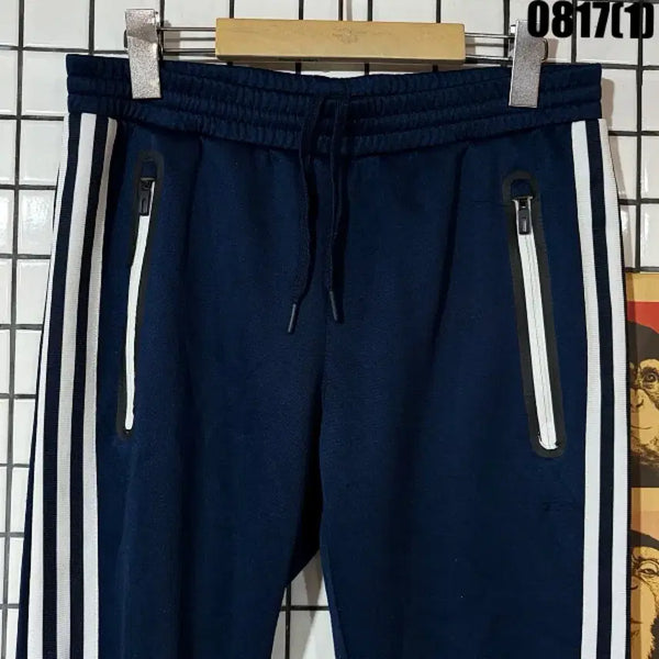 [BUNJANG] Adidas Navy Training Pants with Three Stripes and Zipper Pockets / 아디다스 바지 100 0817