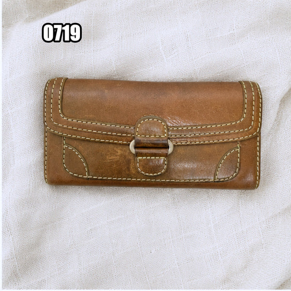 [BUNJANG] Nicole Saint Laurent Vintage Leather Long Wallet / 니콜 생질르 빈티지 가죽 장지갑